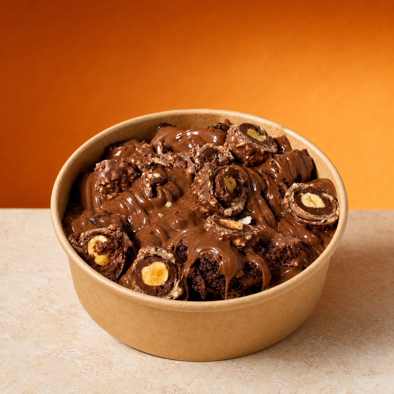 Ferrero Rocher Nutella Brownie Bowl