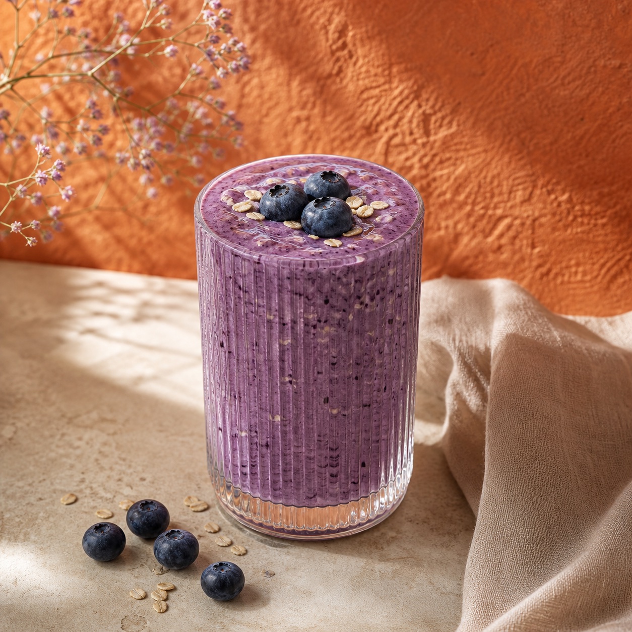 Oats Blueberry Smoothie